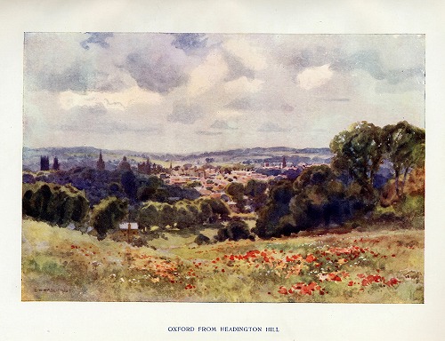 イギリス　Oxford from Beadington Hillの風景を掲載しています。