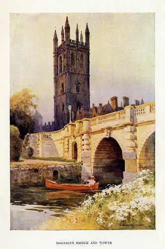 イギリス　Magdalen Bridge and Towerの風景を掲載しています。